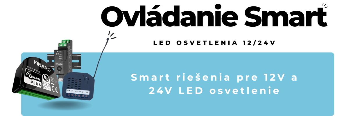 Baner - Ovládanie Smart LED osvetlenia 12_24V SK